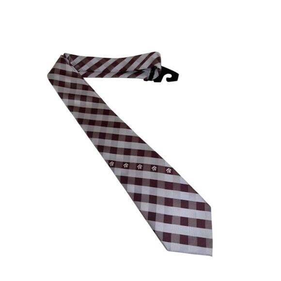 Texas A&M Checkered Necktie - Picture 1 of 3